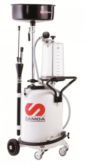 SAMOA Altölsammel-/Saugwagen mit Glasmesszylinder 